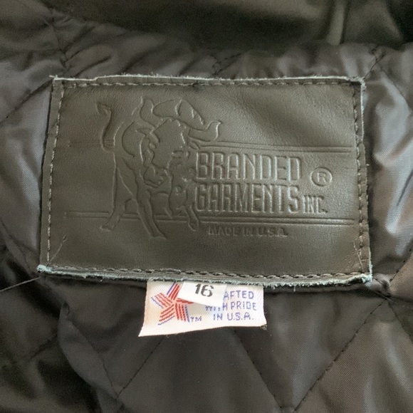 Vintage Black Leather Racer Motorcycle Lined Jacket‎ tassels beaded customized - Picture 8 of 16